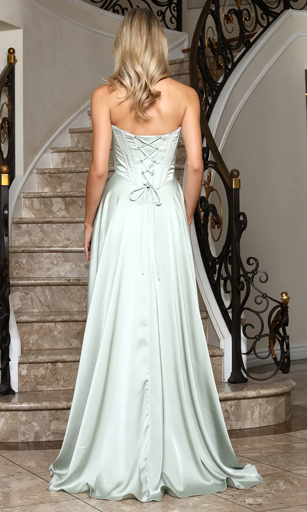 Adora Design 3367-01 - Draped Sweetheart A-Line Long Gown - Image 9