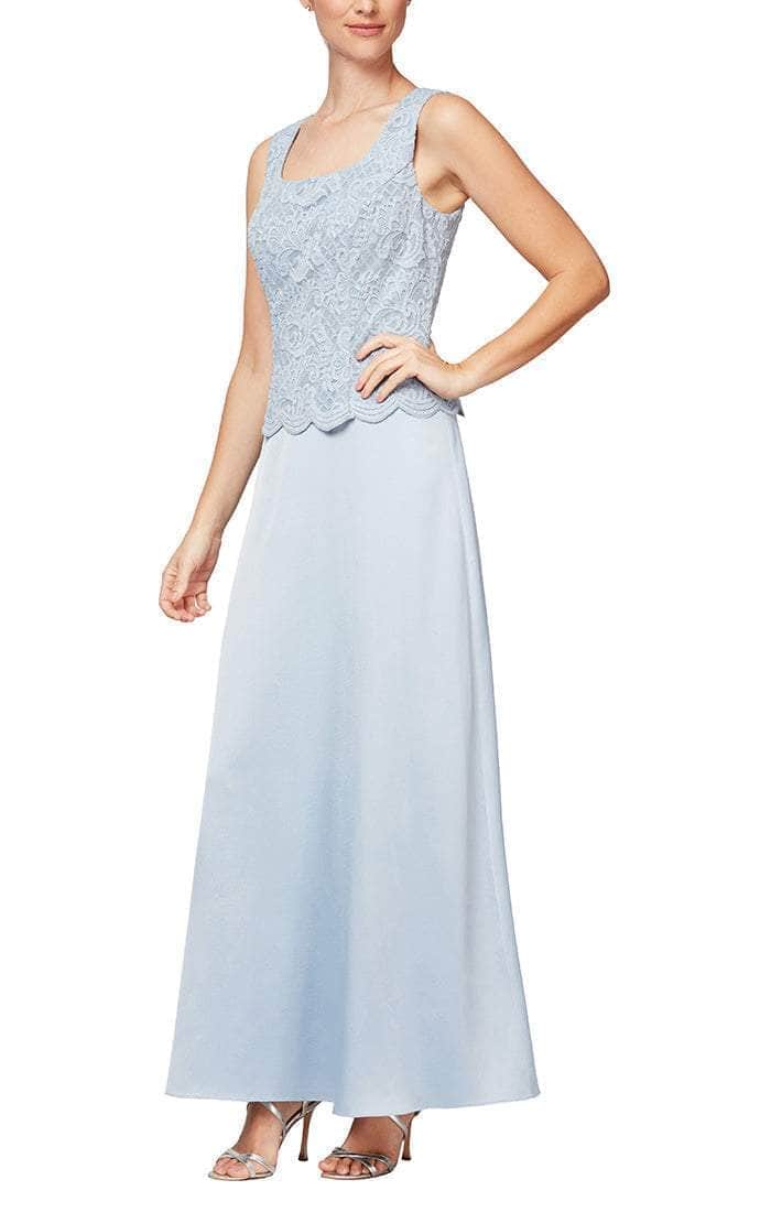 Alex Evenings 81122326 - Lace Top Long Dress With Jacket - Image 10