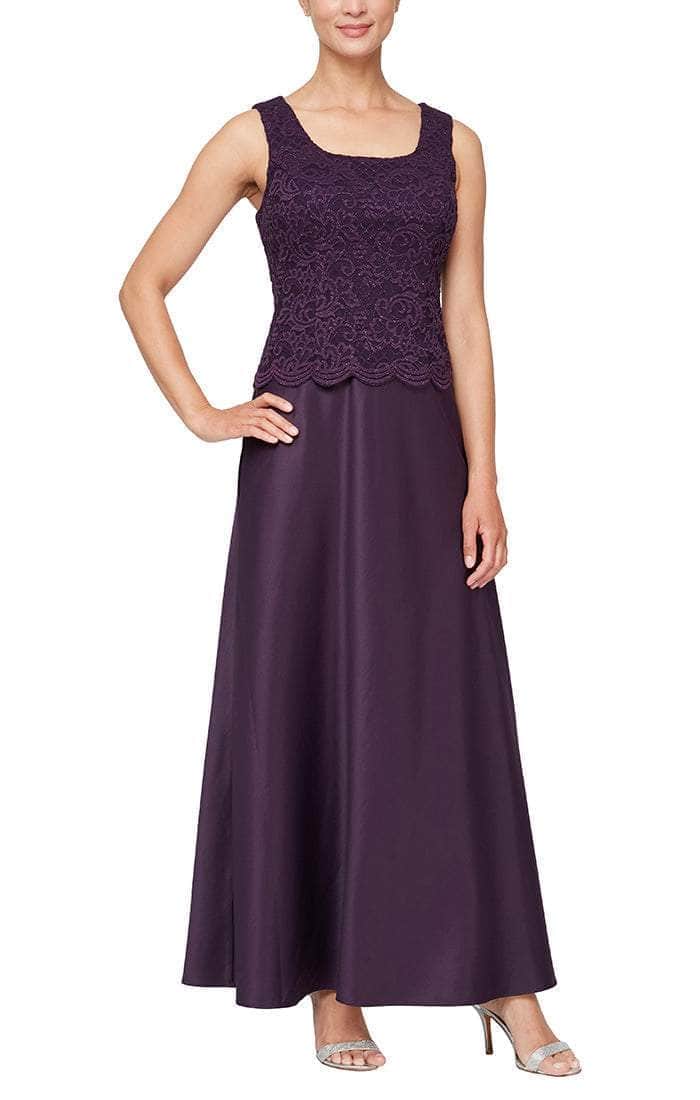 Alex Evenings 81122326 - Lace Top Long Dress With Jacket - Image 12