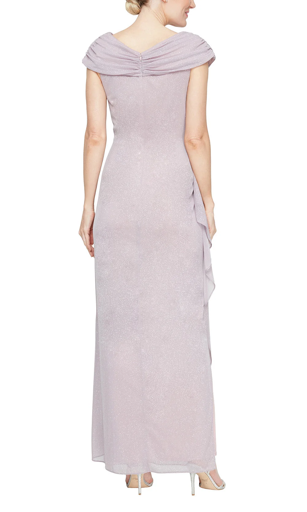 Alex Evenings 8233115 - Ruched Detail Long Column Gown - Image 4
