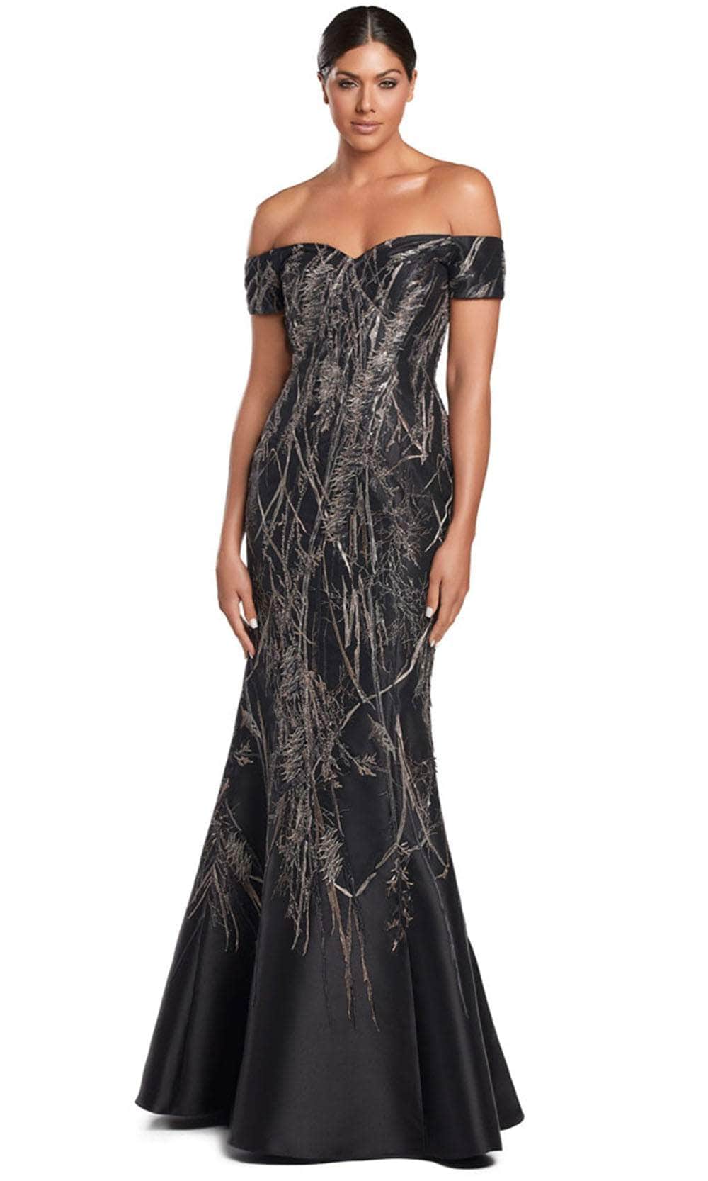 Alexander by Daymor 2050F24 - Off-Shoulder Embroidered Evening Gown - Image 4
