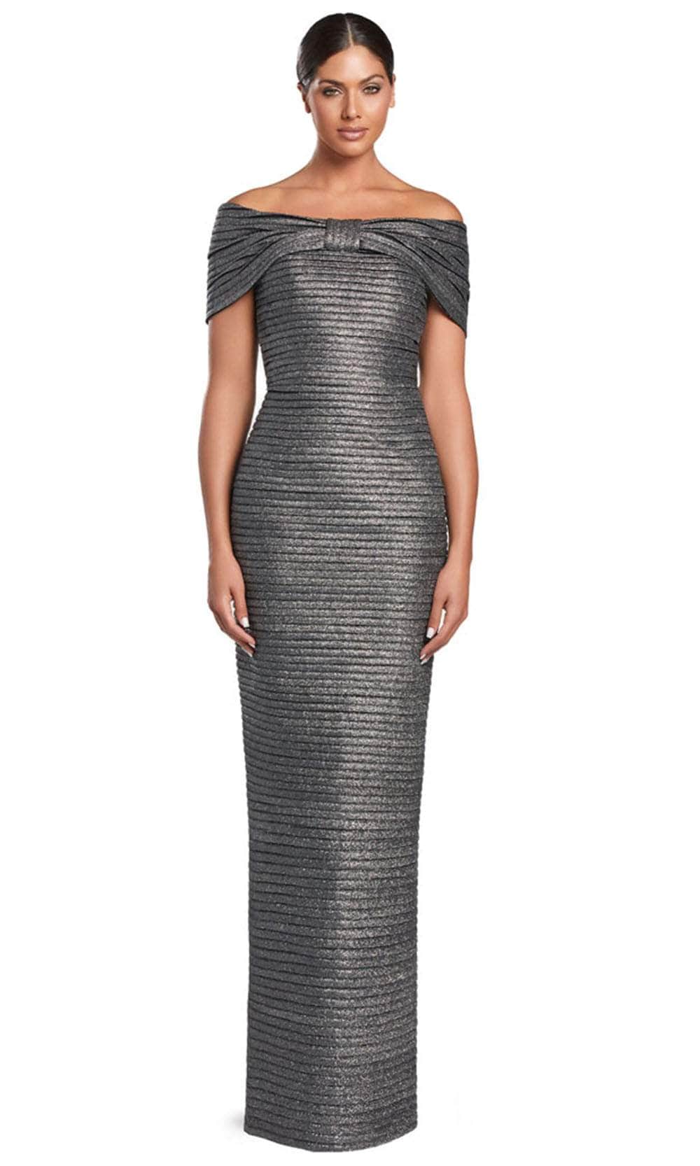 Alexander by Daymor 2066F24 - Straight Across Pleated Evening Gown - Image 5