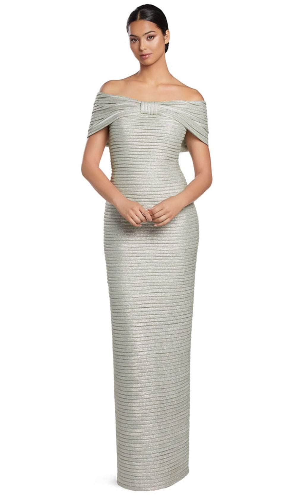 Alexander by Daymor 2066F24 - Straight Across Pleated Evening Gown - Image 6
