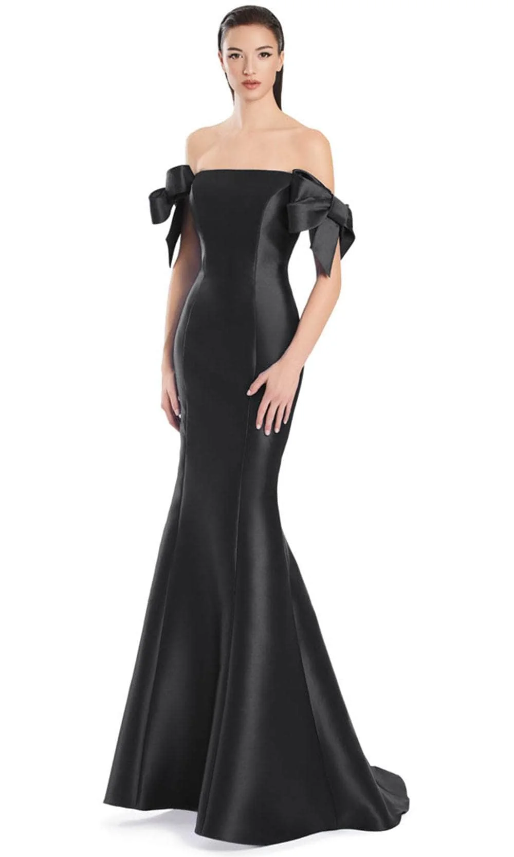 Alexander by Daymor 3047S25 - Off-Shoulder Straight Neckline Gown - Image 3