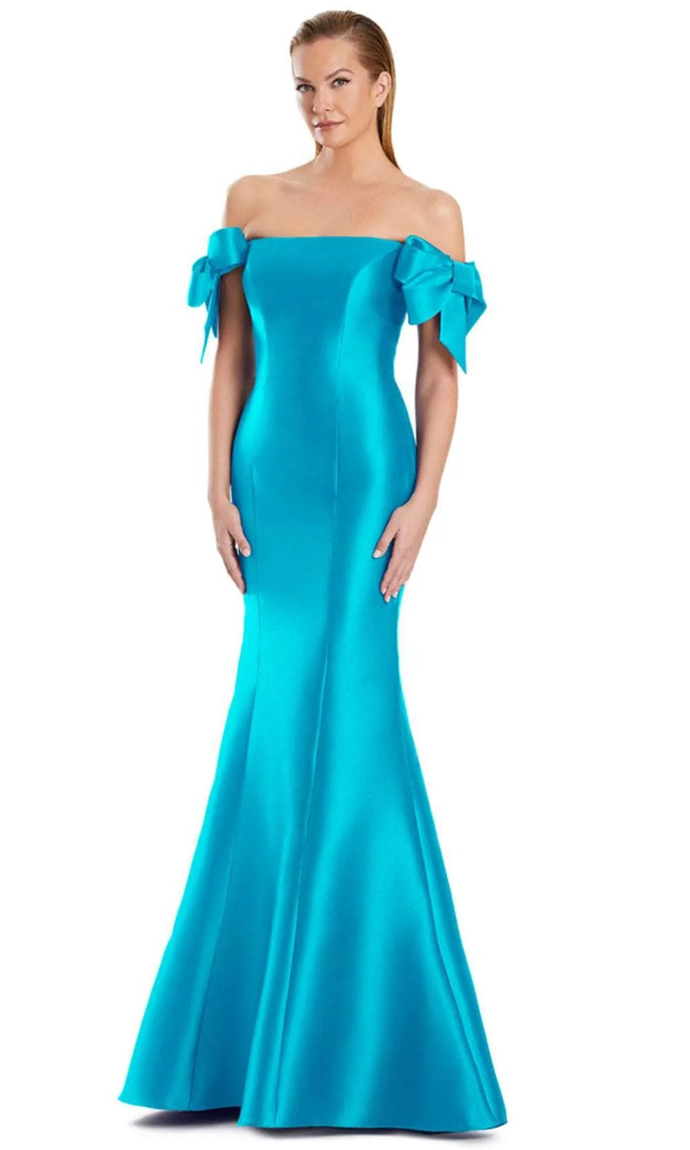 Alexander by Daymor 3047S25 - Off-Shoulder Straight Neckline Gown - Image 9