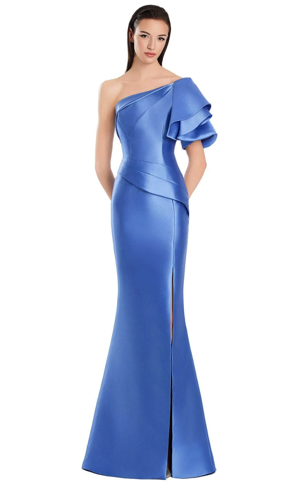 Alexander by Daymor 3051S25 - Short Flutter Sleeve Mermaid Dress - Image 8
