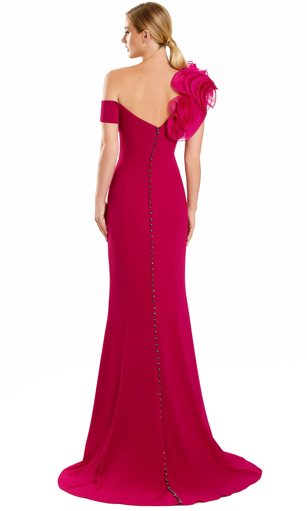 Alexander by Daymor 3122F25 - Ruffled Sleeve Evening Gown - Image 11