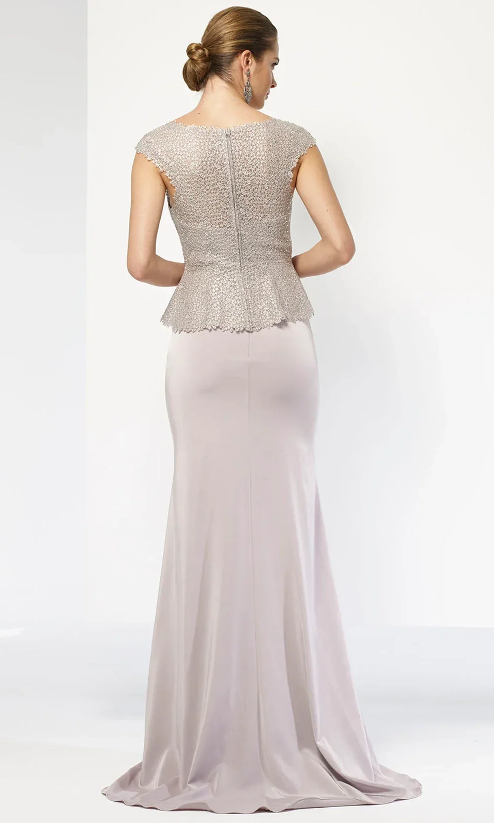 Alyce Paris 27105 - Sweetheart Crepe Sheath Gown - Image 2