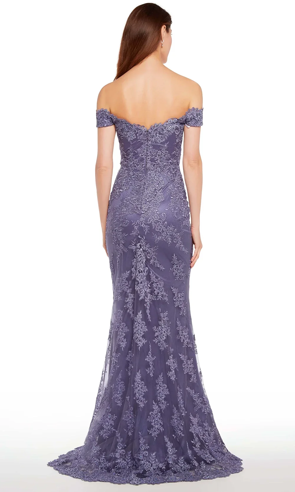 Alyce Paris 27249 - Fitted Lace Sheath Formal Gown - Image 2