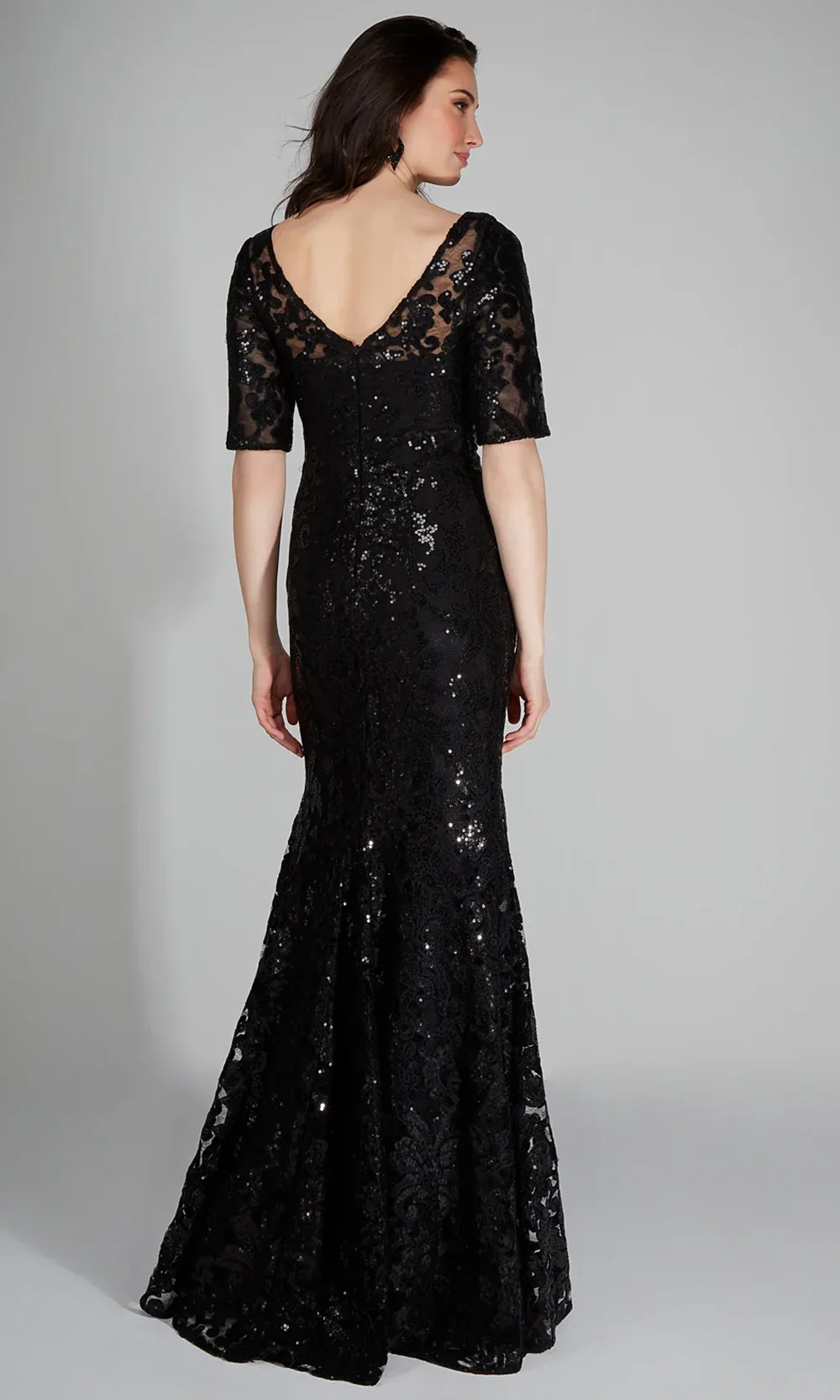 Alyce Paris 27497 - Patterned Sequin Evening Dress - Image 6