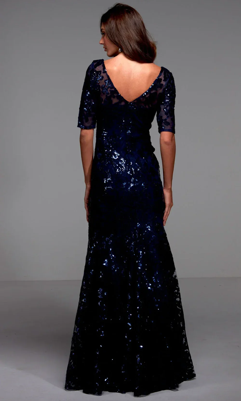 Alyce Paris 27497 - Patterned Sequin Evening Dress - Image 7