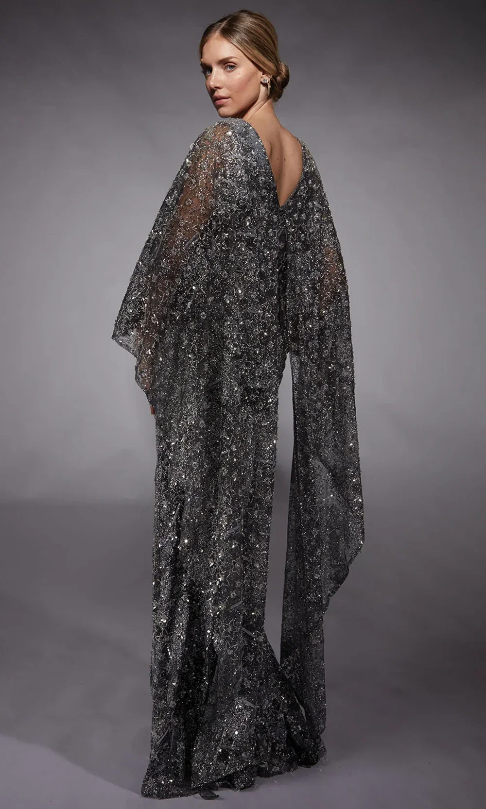 Alyce Paris 27752 - Sheath Glitter Gown with Illusion Neck - Image 2