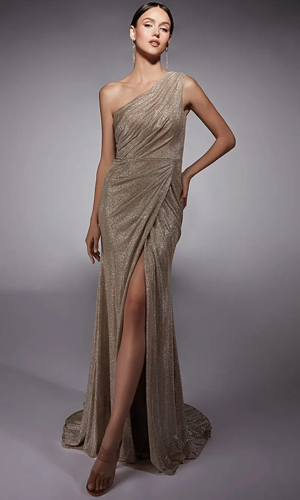 Alyce Paris 27763 - Asymmetric Column Evening Dress - Image 3