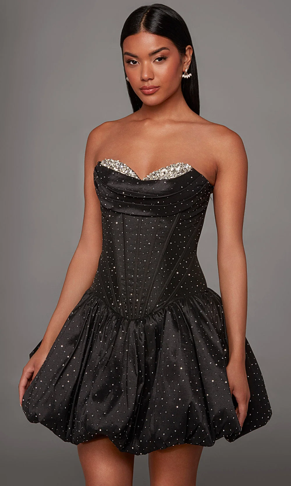 Alyce Paris 30125 - Bubble A-Line Skirt Embellished Dress