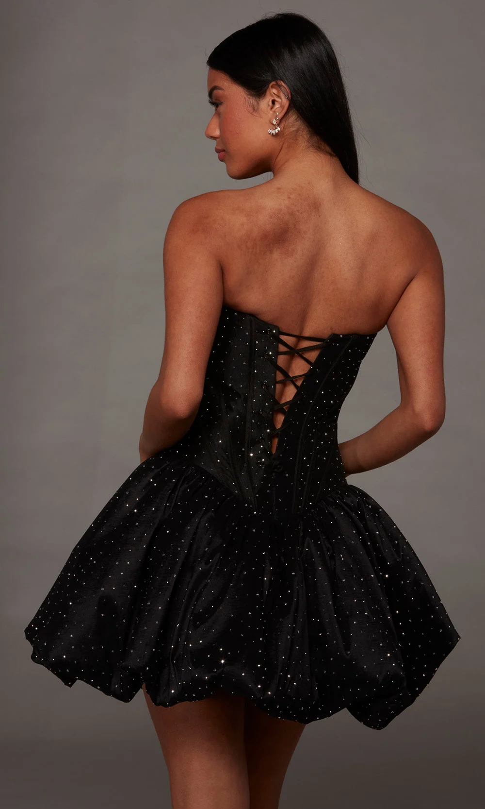 Alyce Paris 30125 - Bubble A-Line Skirt Embellished Dress - Image 2