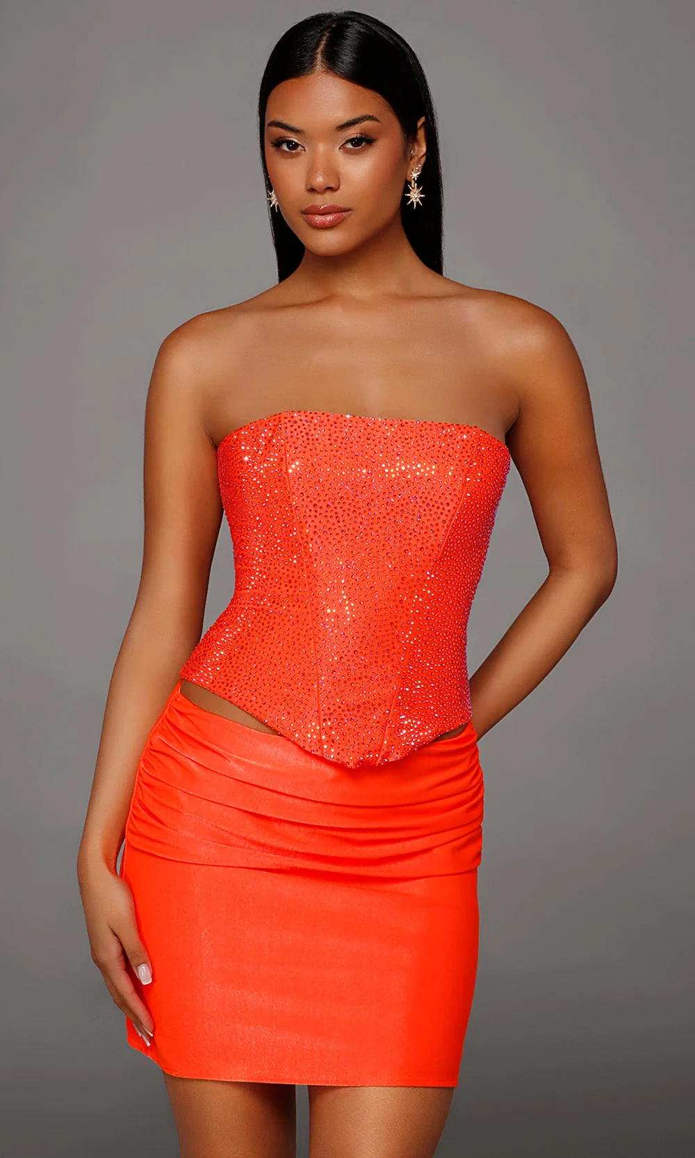 Alyce Paris 40200 - Dazzling Beaded Strapless Mini Dress
