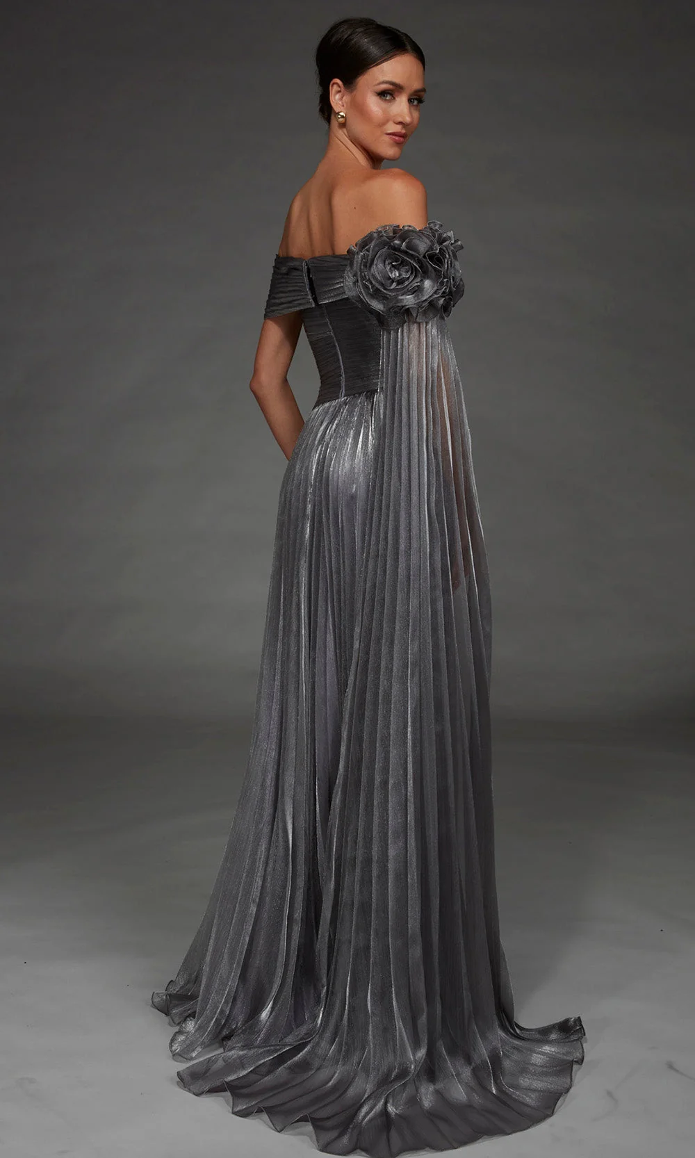 Alyce Paris 55032 - Draped Sash Pleated Evening Gown - Image 2