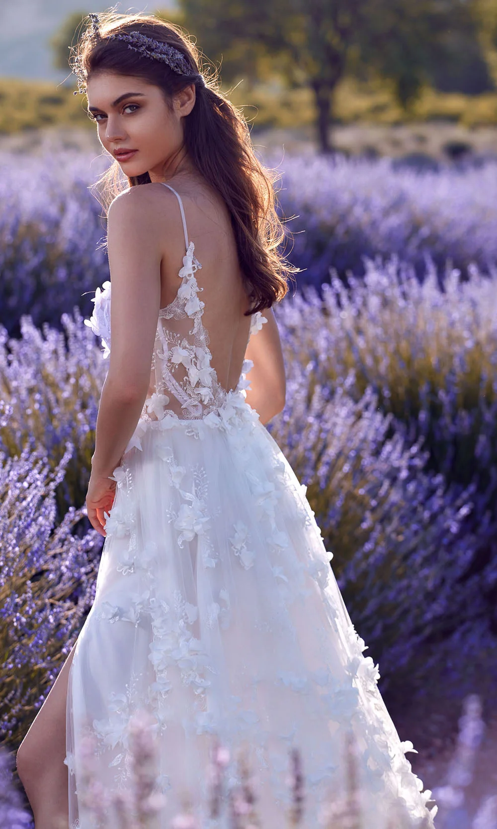 Alyce Paris 61533 - V-Neck Floral Appliques Evening Dress - Image 2