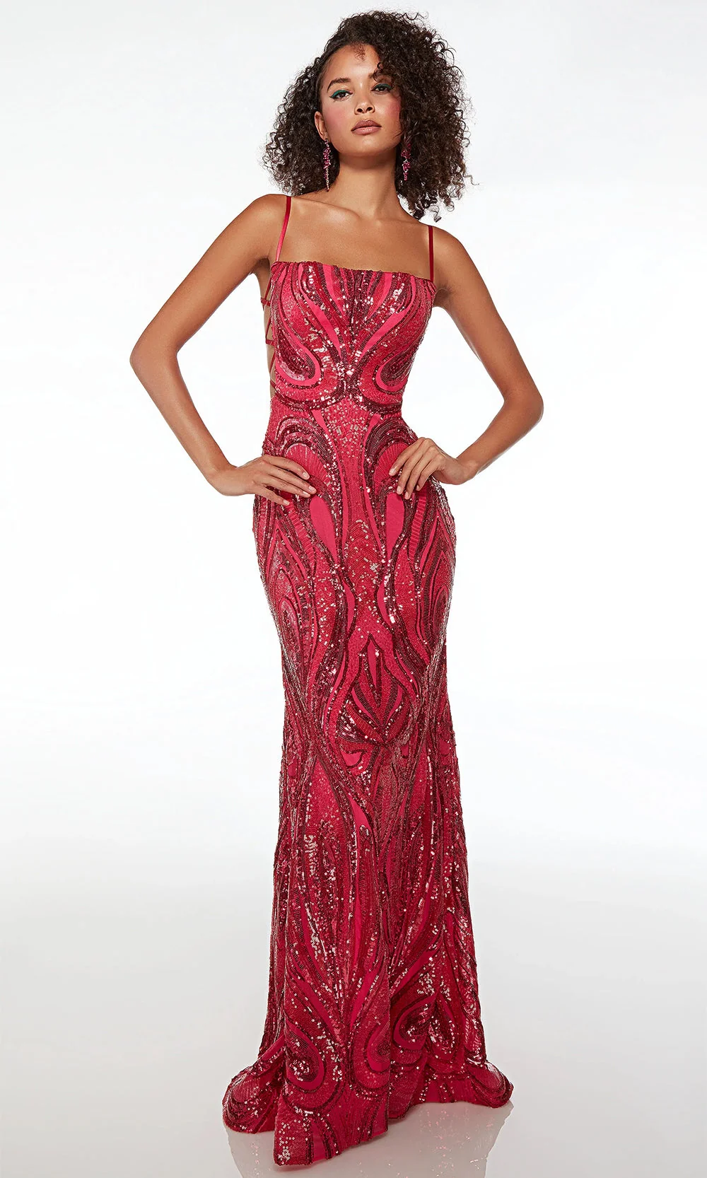 Alyce Paris 61563 - Square Sheath Evening Dress - Image 3