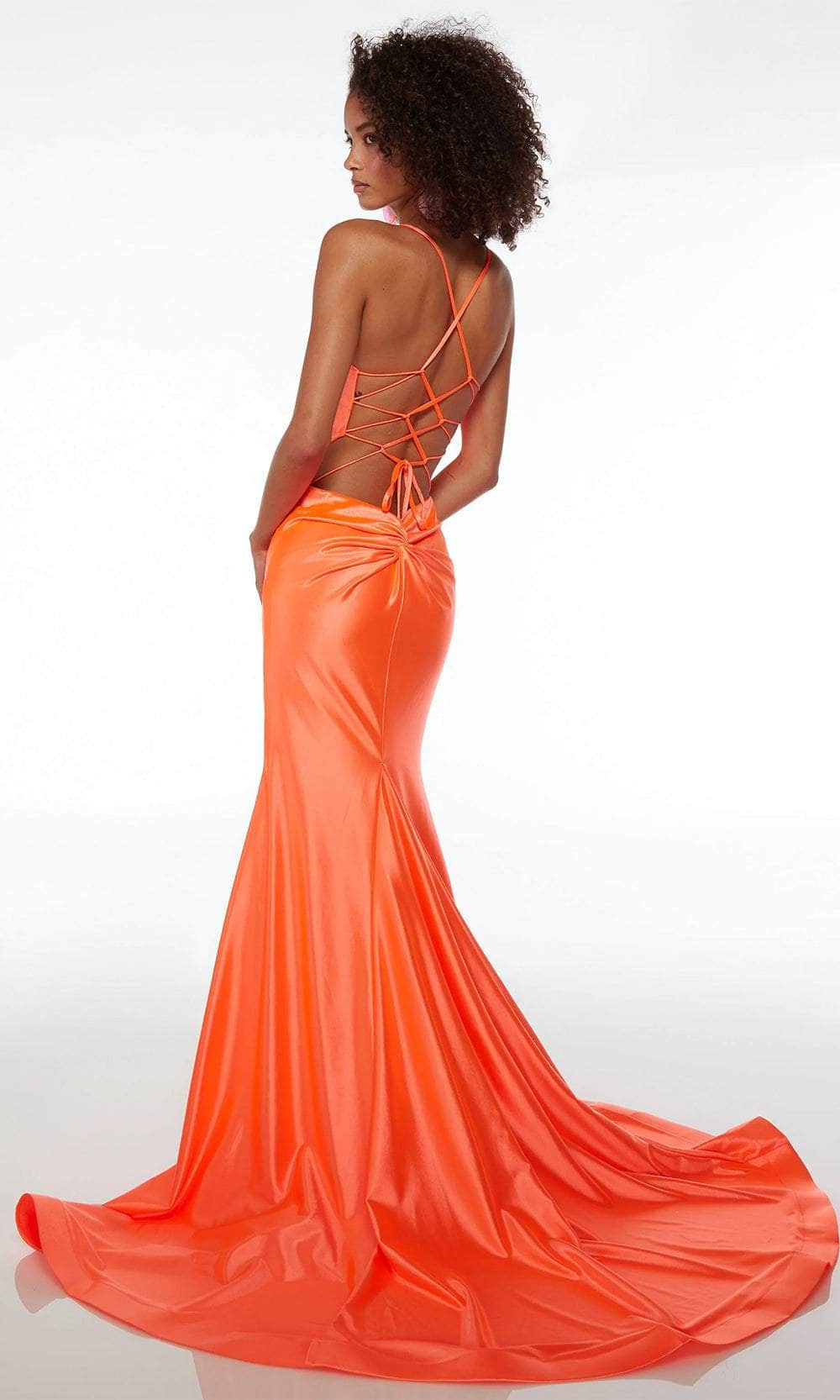 Alyce Paris 61674 - Spaghetti Strap Satin Prom Dress - Image 6