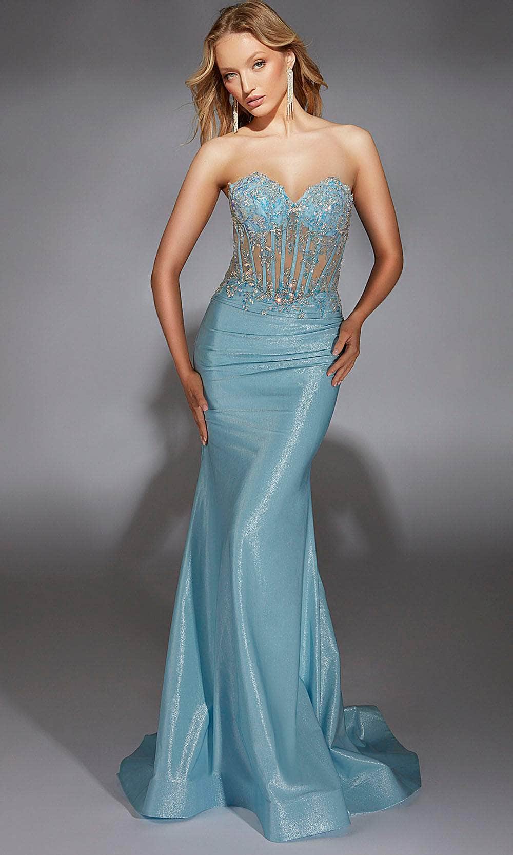 Alyce Paris 61744 - Embellished Strapless Evening Gown - Image 3