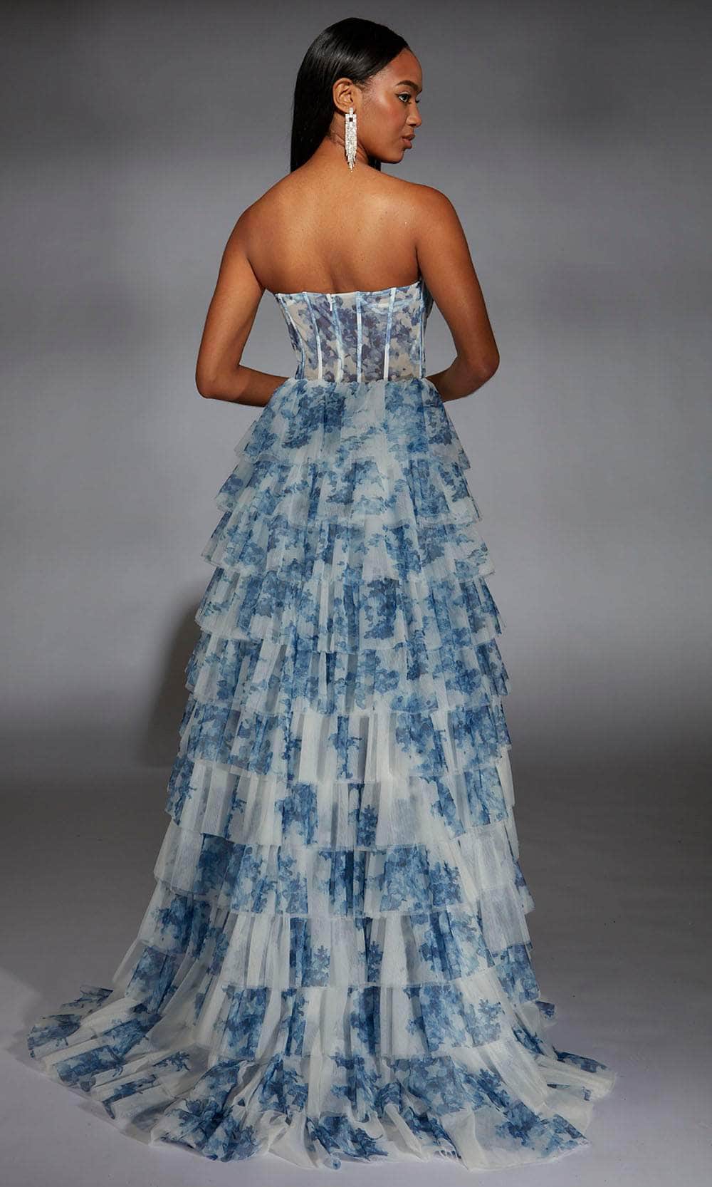 Alyce Paris 61763 - Floral Print A-Line Sweetheart Gown - Image 2