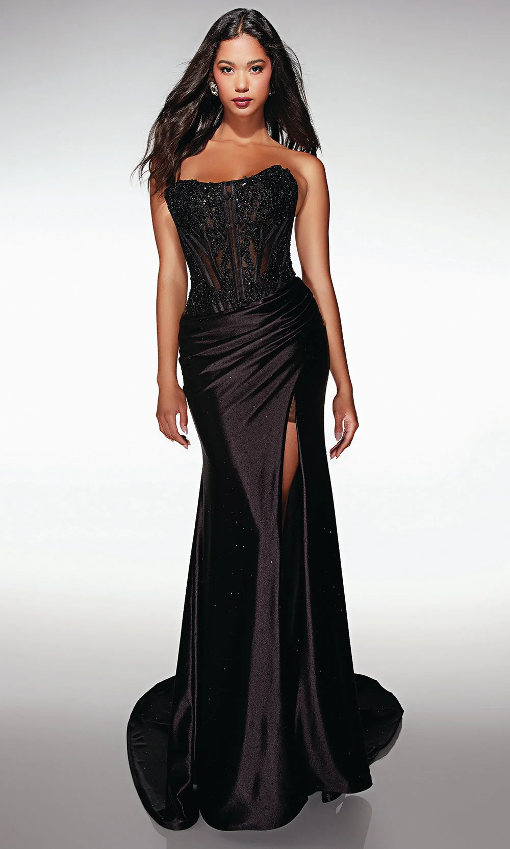 Alyce Paris 62011 - Strapless Fitted Gown with Lace-Up Back - Image 3