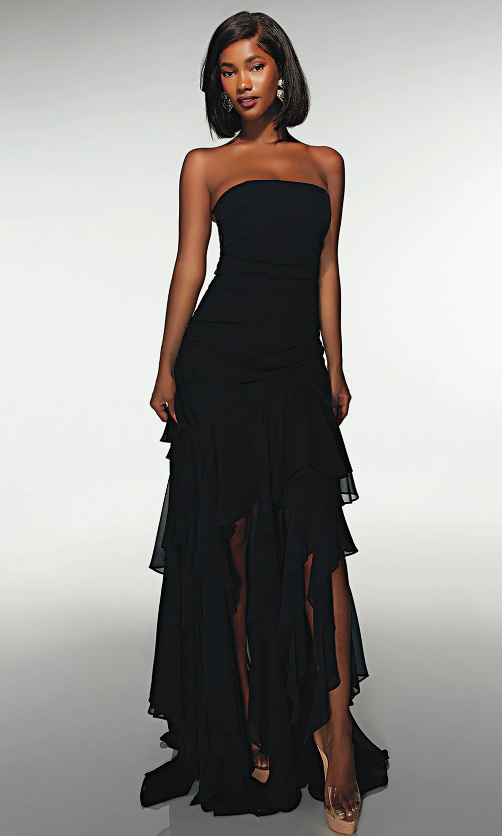 Alyce Paris 62153 - Tiered High Low Formal Dress - Image 5