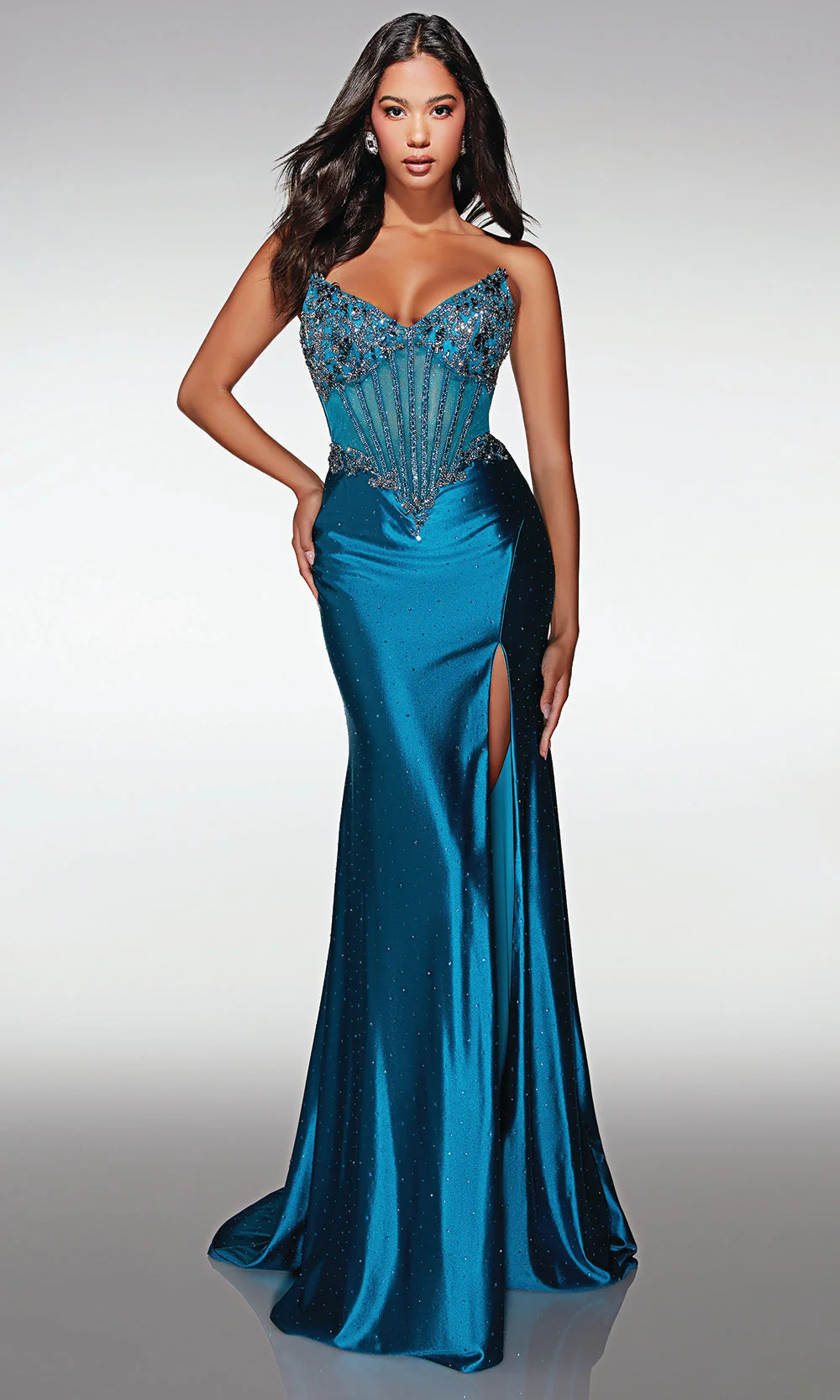 Alyce Paris 62168 - Strapless Satin Formal Dress