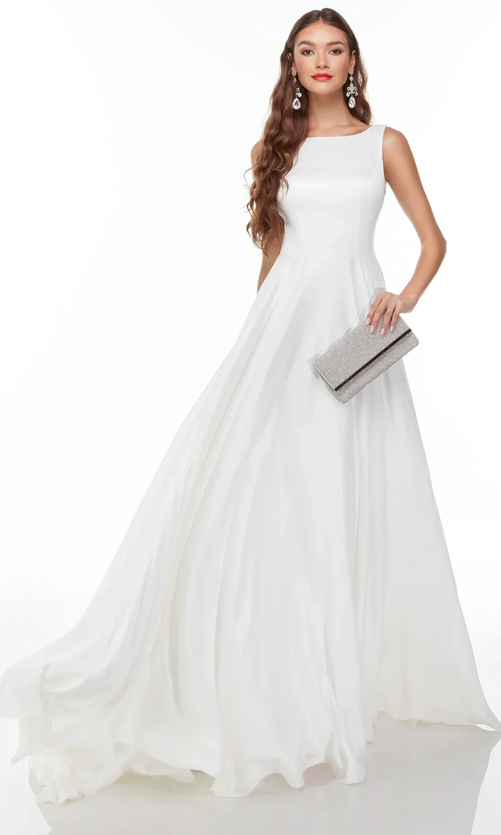 Alyce Paris 7053 - Button Back Sleeveless Gown with Pockets