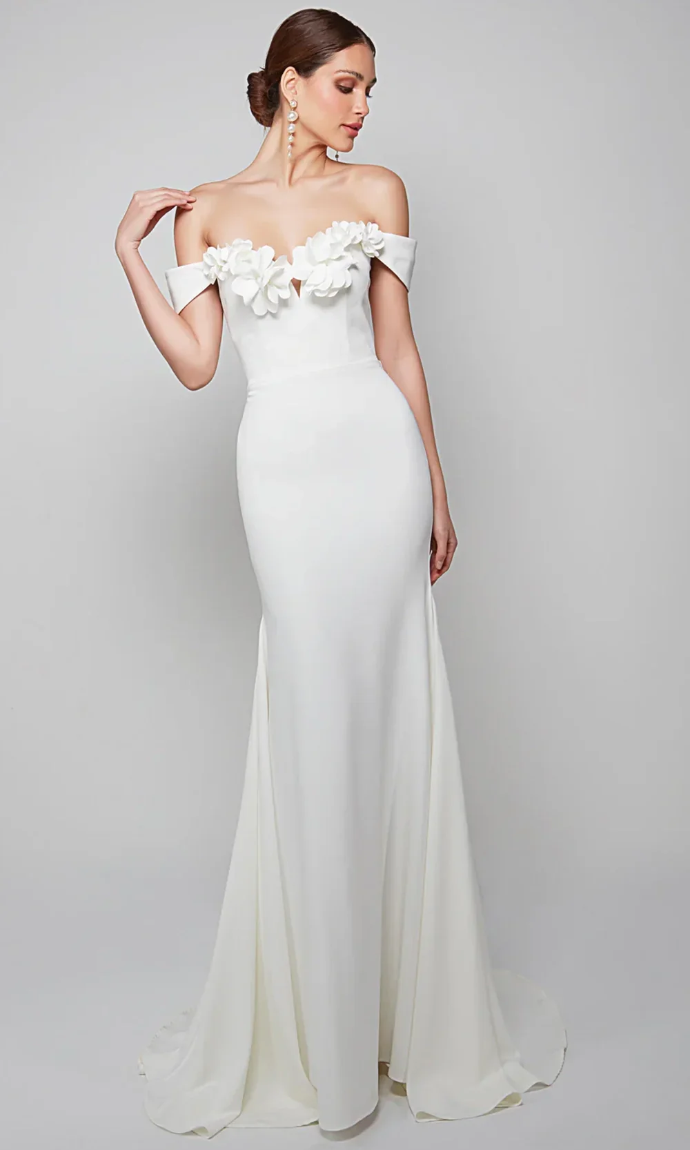 Alyce Paris 7062 - Fitted 3D Floral Sweetheart Gown