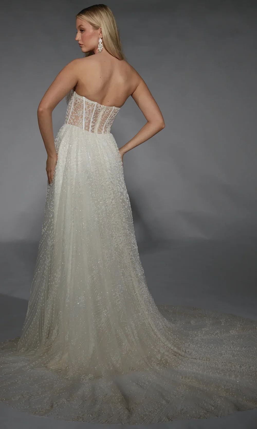Alyce Paris 7133 - Sweetheart Beaded Slit Evening Gown - Image 2
