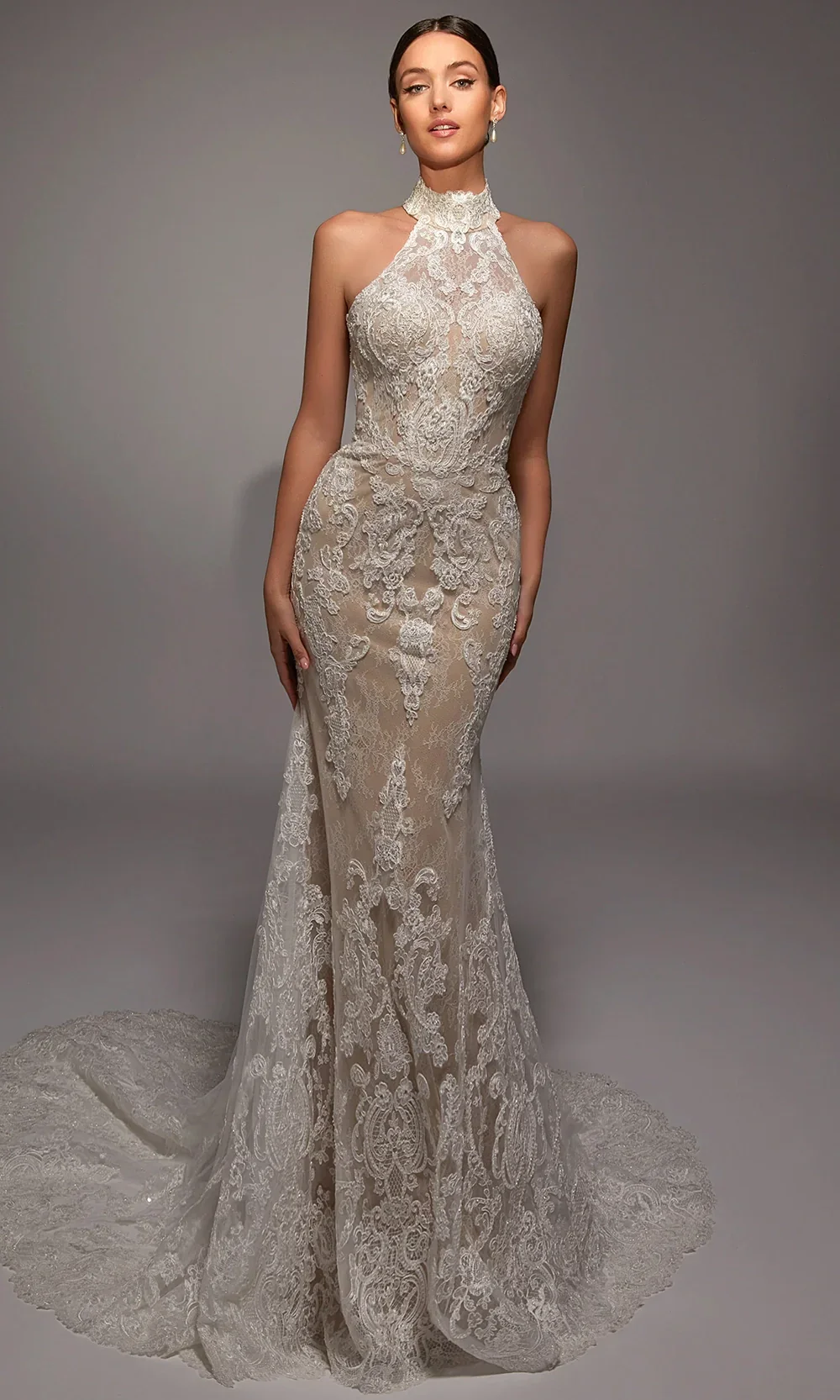 Alyce Paris 7159 - High Neck Illusion Back Mermaid Dress - Image 3