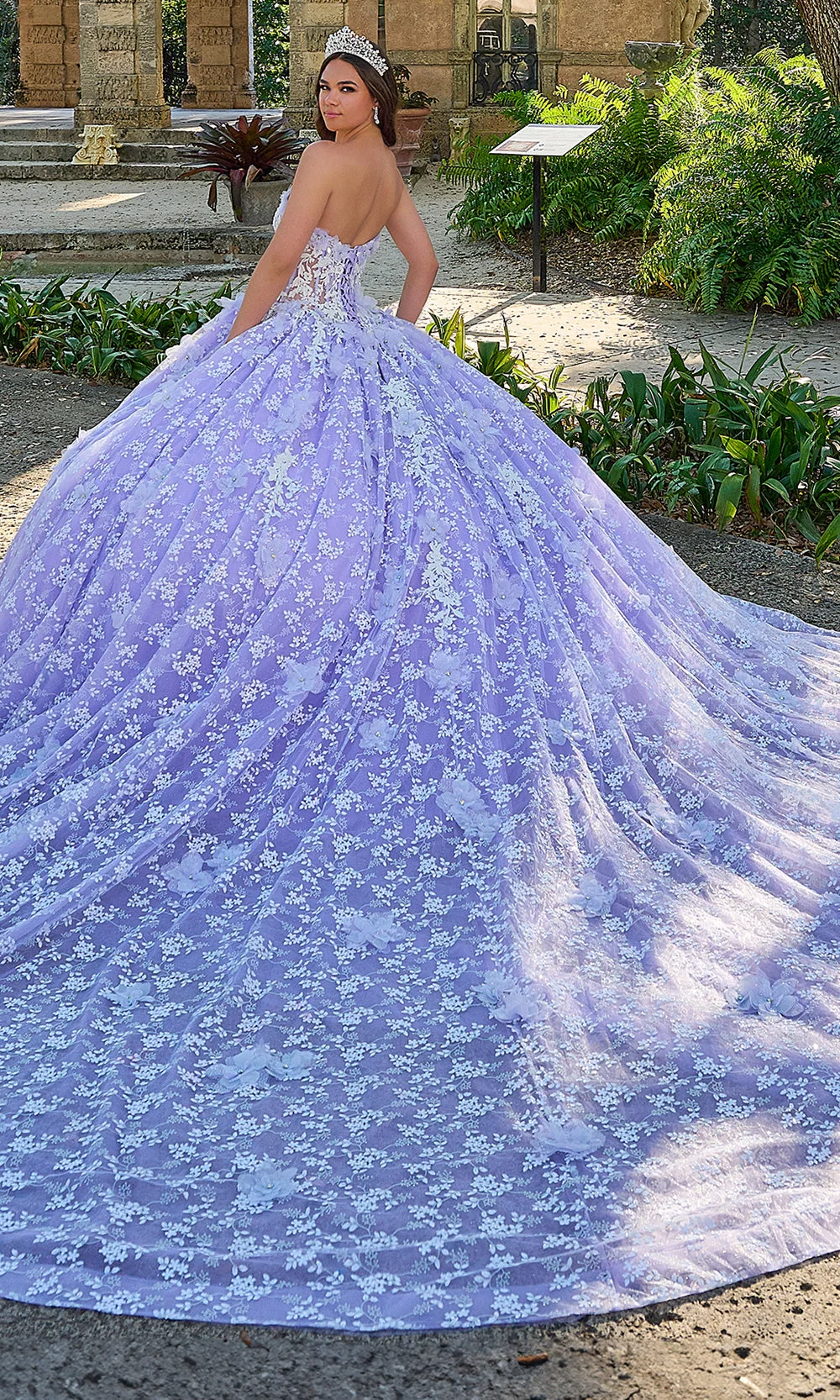 Amarra 54206 - Embroidered Ballgown - Image 5