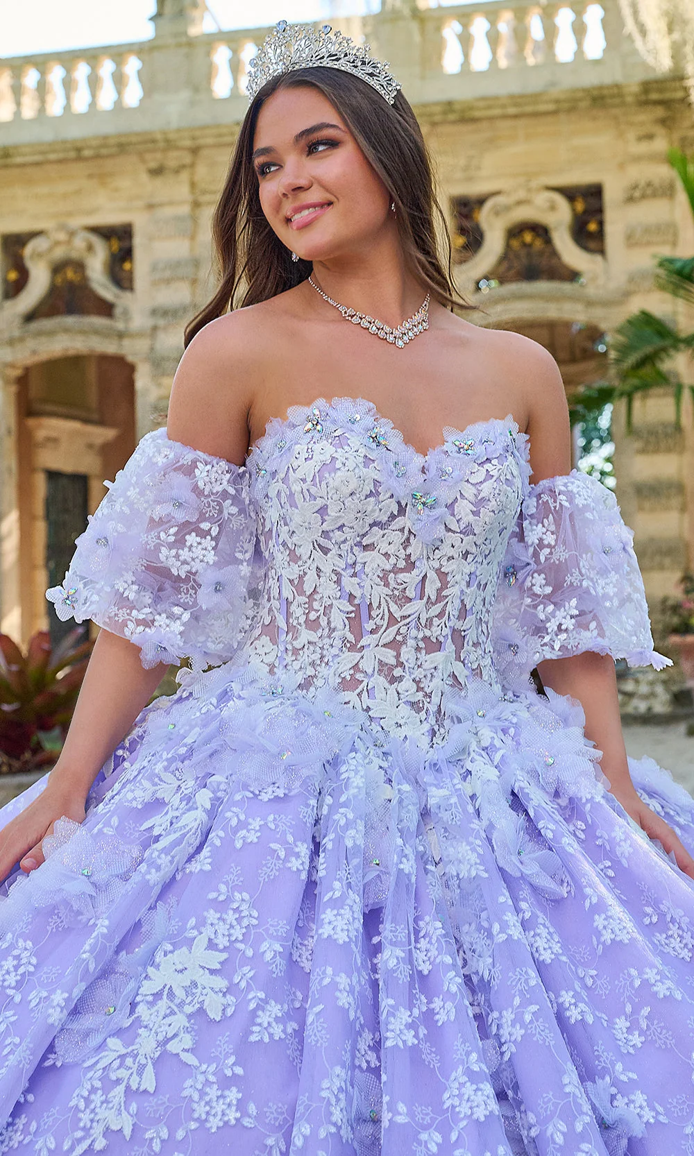 Amarra 54206 - Embroidered Ballgown - Image 7