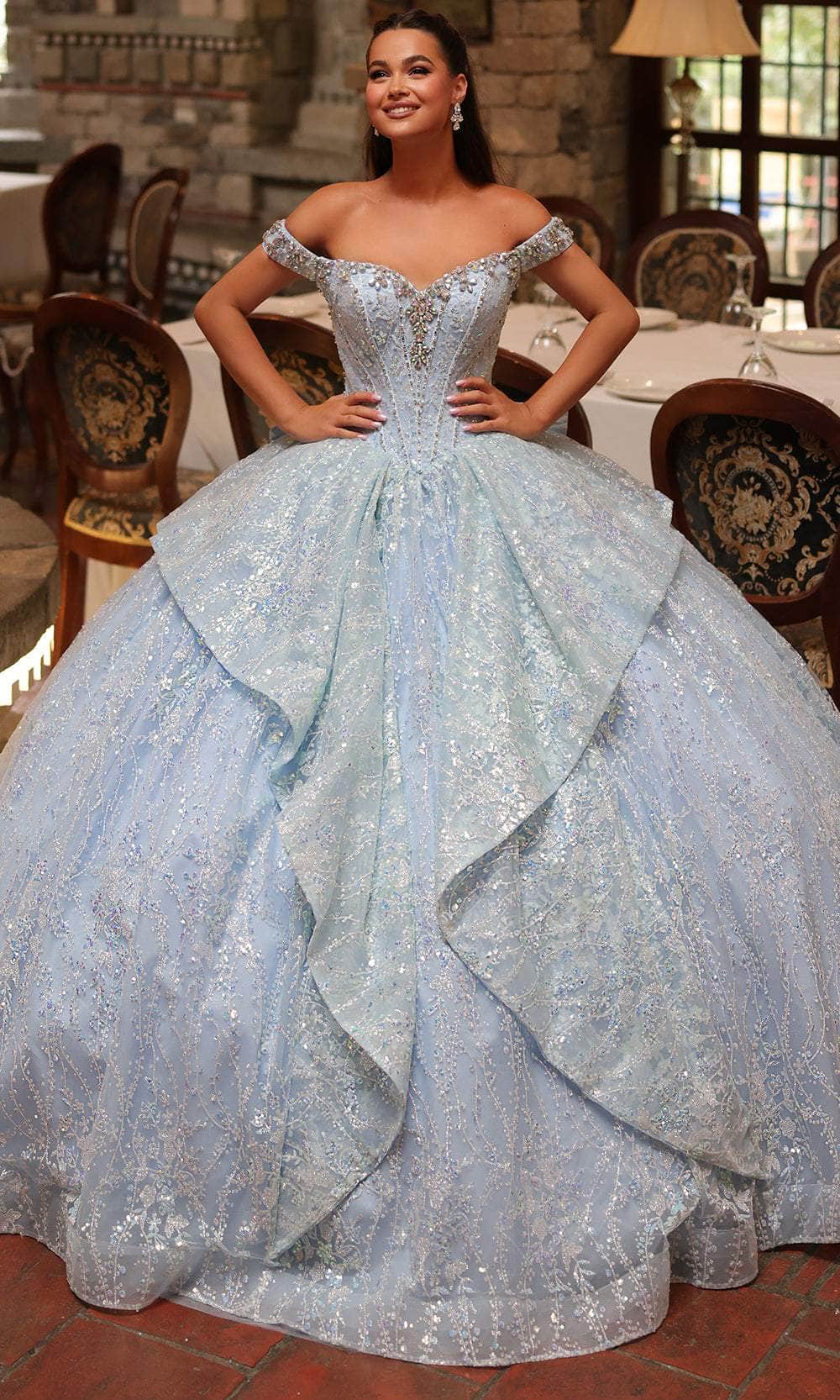 Amarra 54240 - Off-Shoulder Ballgown