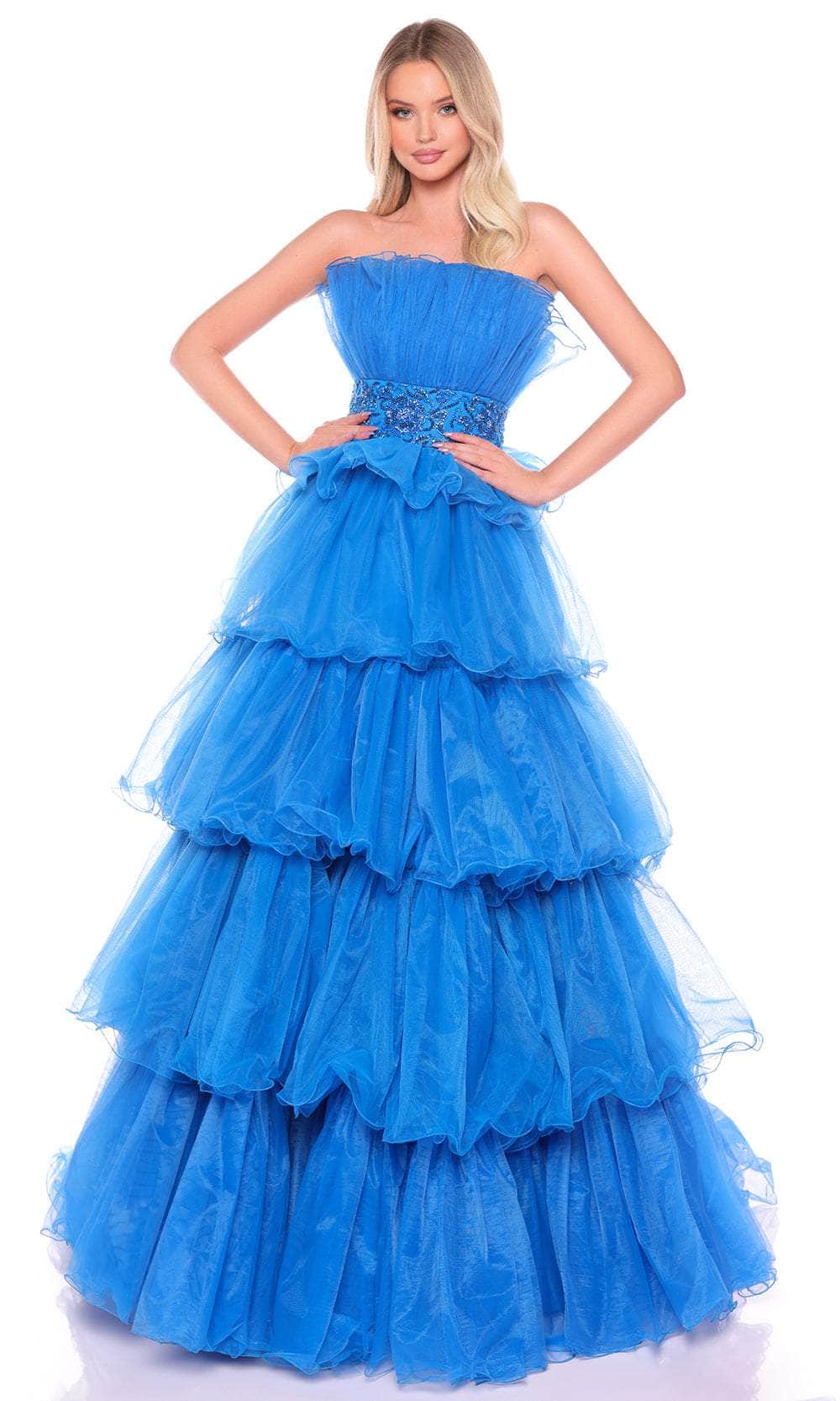 Amarra 88083 - Strapless Ruffled Evening Gown - Image 6