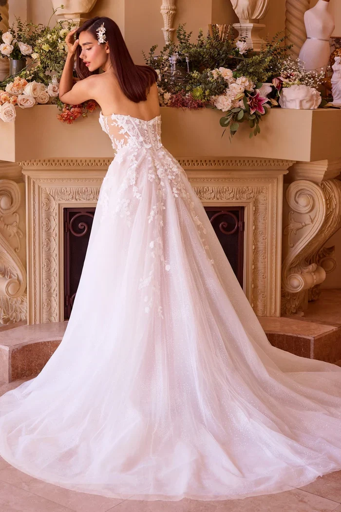 Andrea and Leo WL032 - Scattered Applique Bridal Gown - Image 4