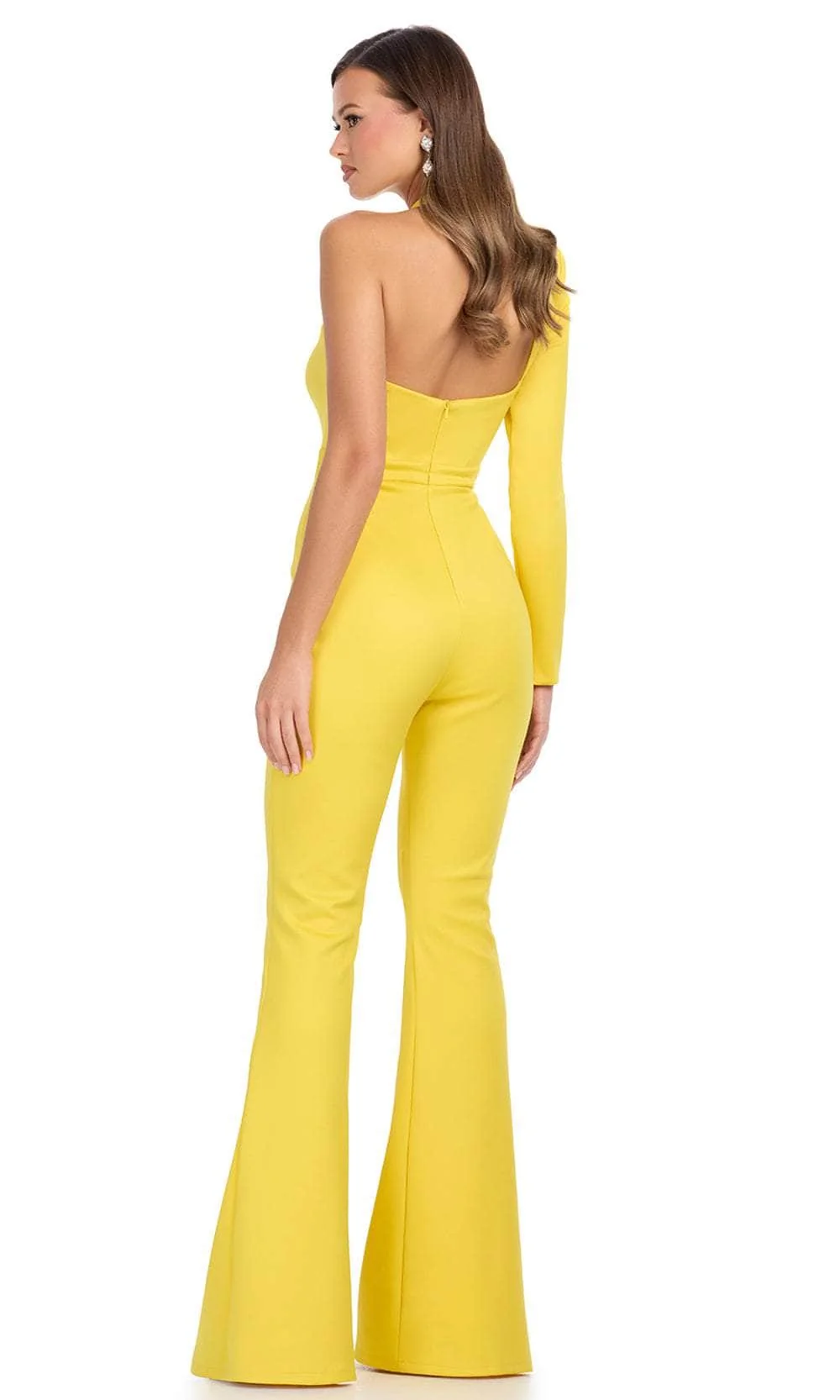 Ashley Lauren 11839 - High Neck Scuba Jumpsuit - Image 6