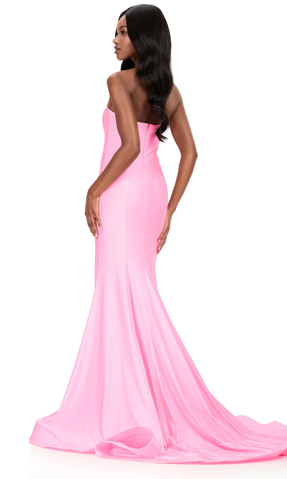 Ashley Lauren 12191 - Crystal Embellished Strapless Plunge Dress - Image 5
