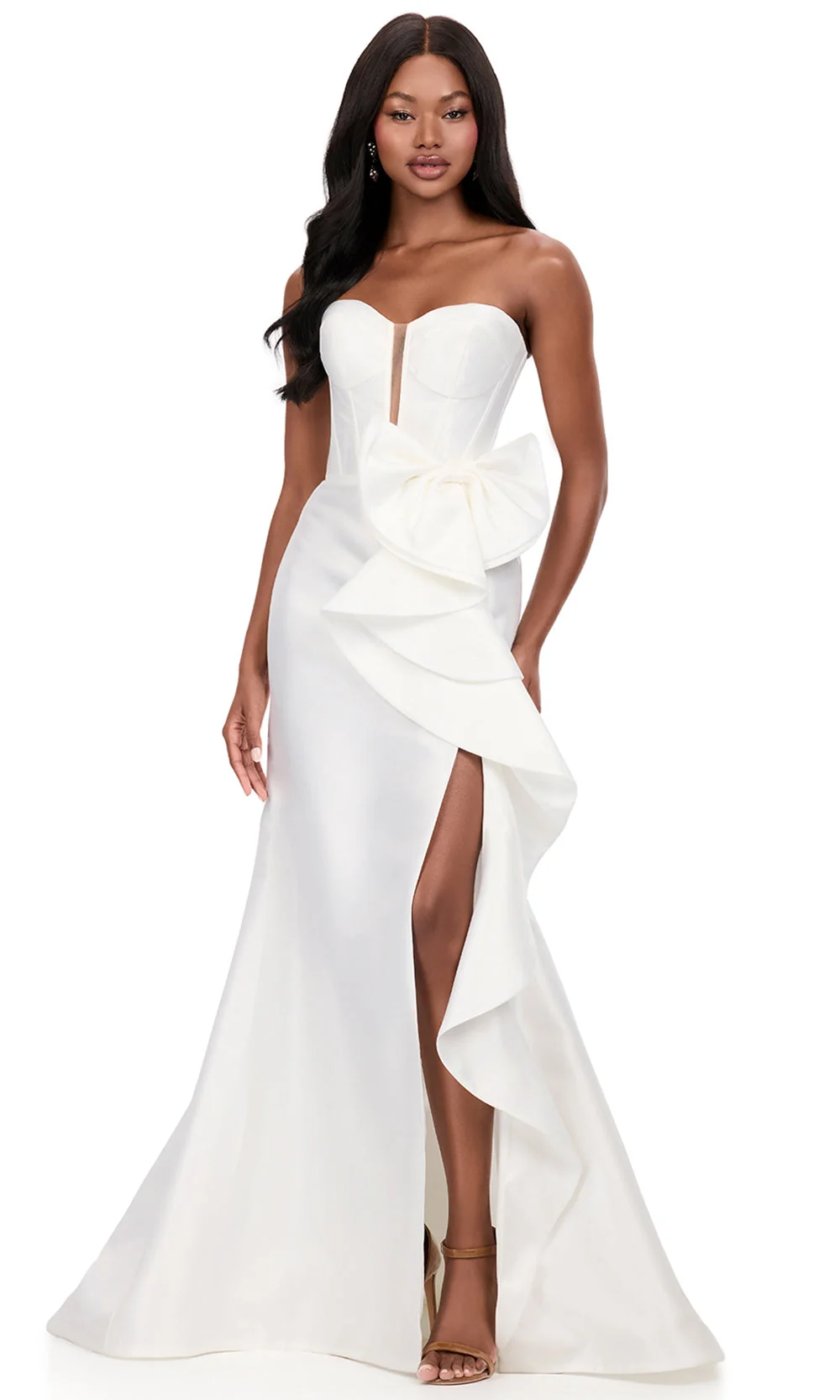 Ashley Lauren 12212 - Strapless Ruffle Dress - Image 17