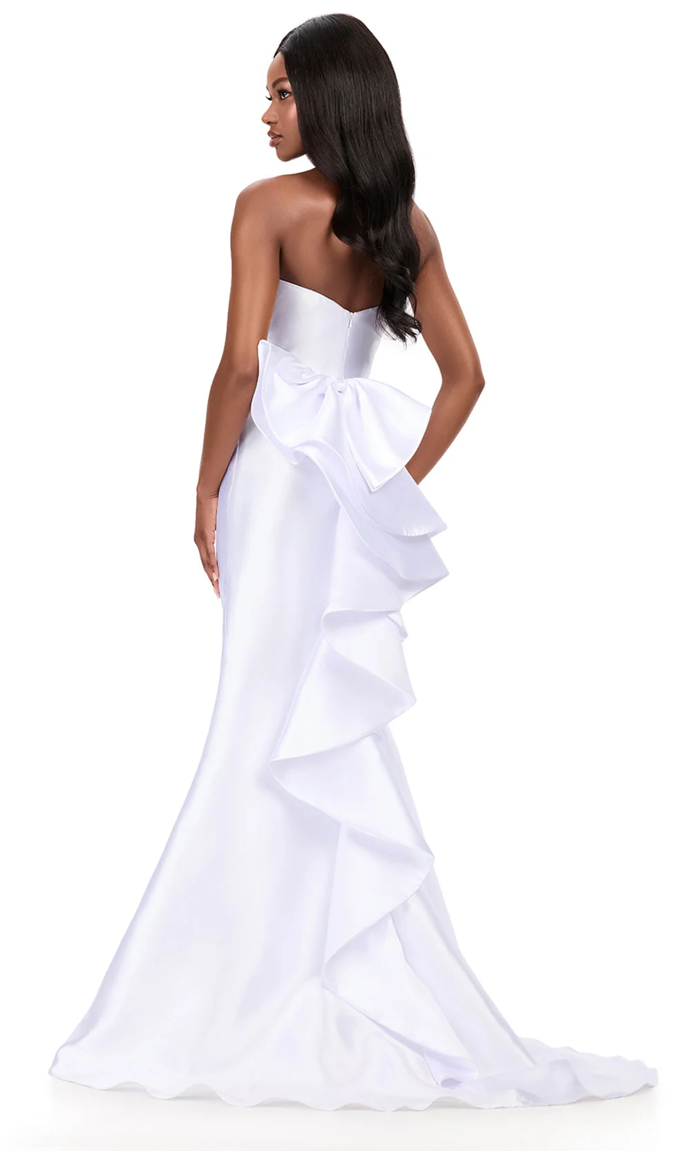 Ashley Lauren 12215 - Straight Neckline Mermaid Dress with Bow Accent - Image 16