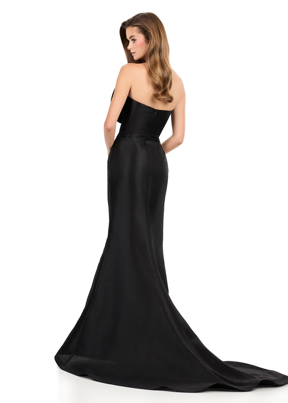 Ashley Lauren 12279 - Sculpted Bow Strapless Sheath Dress - Image 13