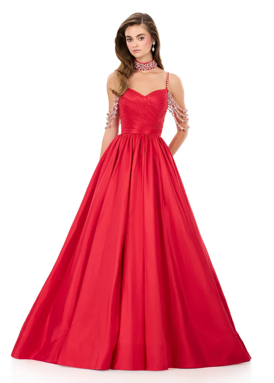 Ashley Lauren 12300 - Sweetheart Neckline Pleated Ballgown - Image 6