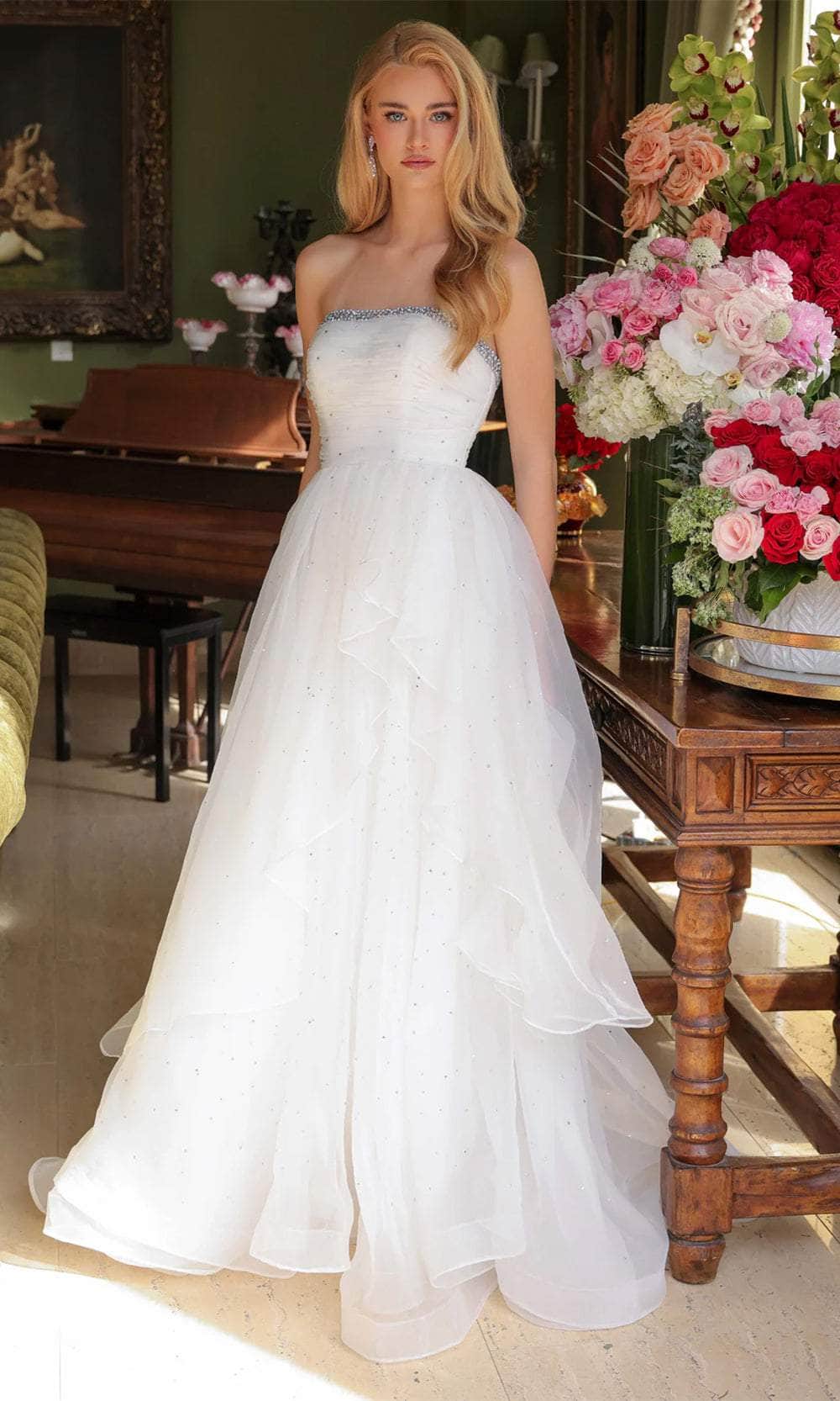 Ava Presley 29524 - Strapless Beaded Prom Gown - Image 10