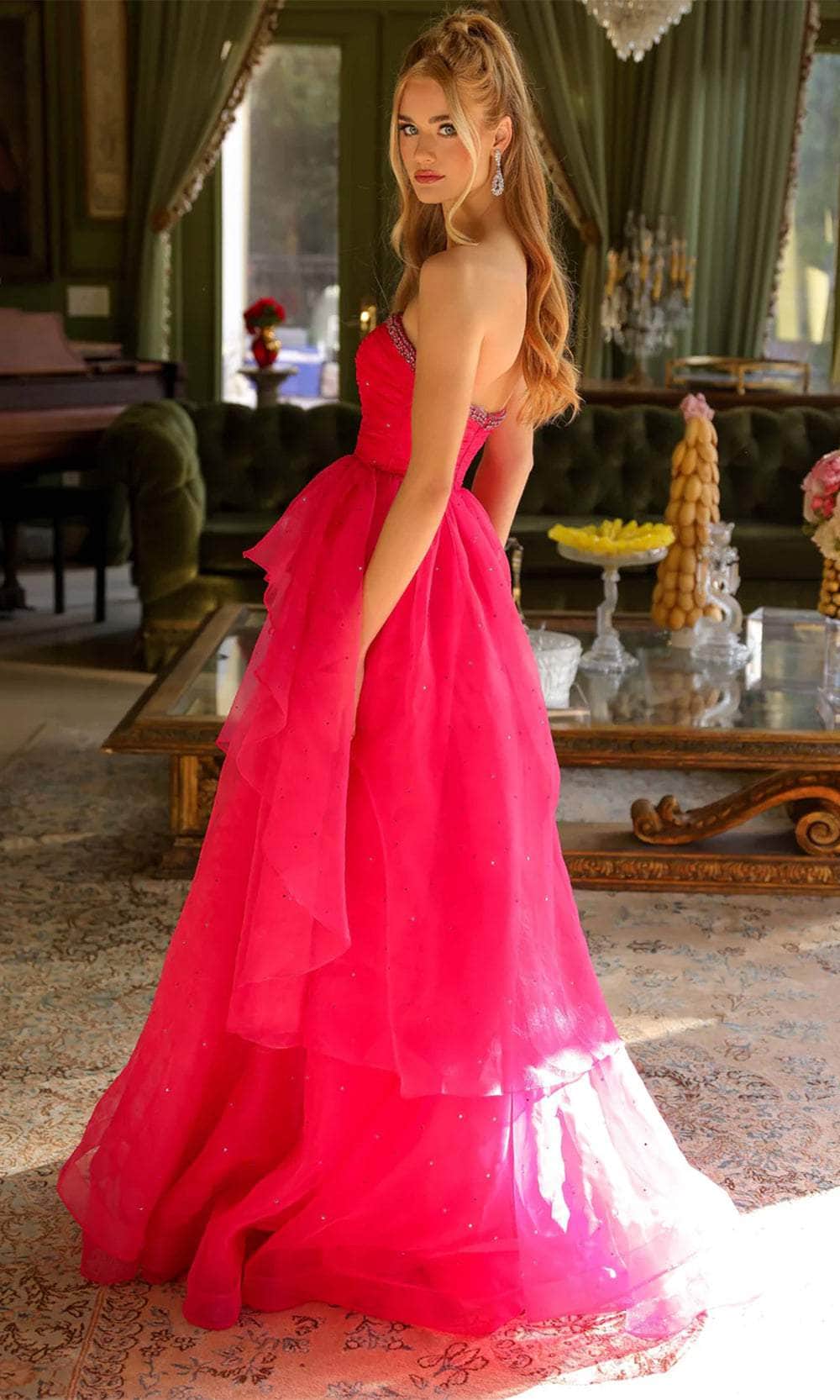 Ava Presley 29524 - Strapless Beaded Prom Gown - Image 5