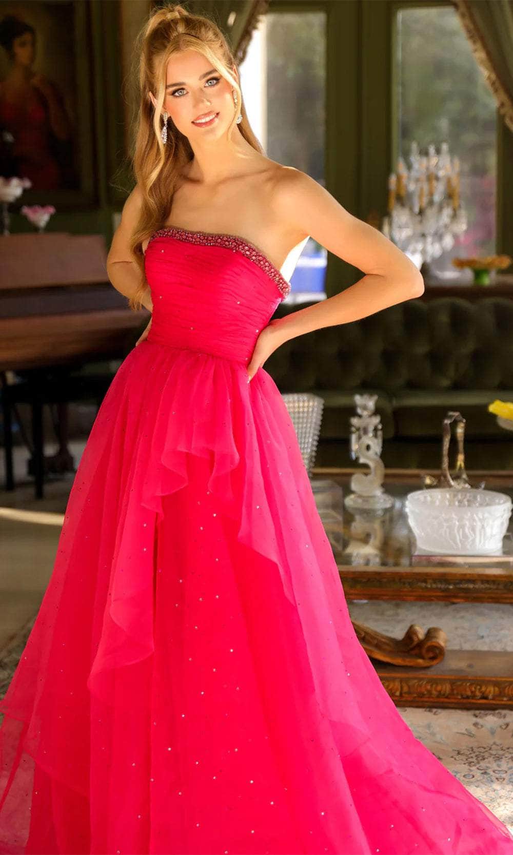 Ava Presley 29524 - Strapless Beaded Prom Gown - Image 6