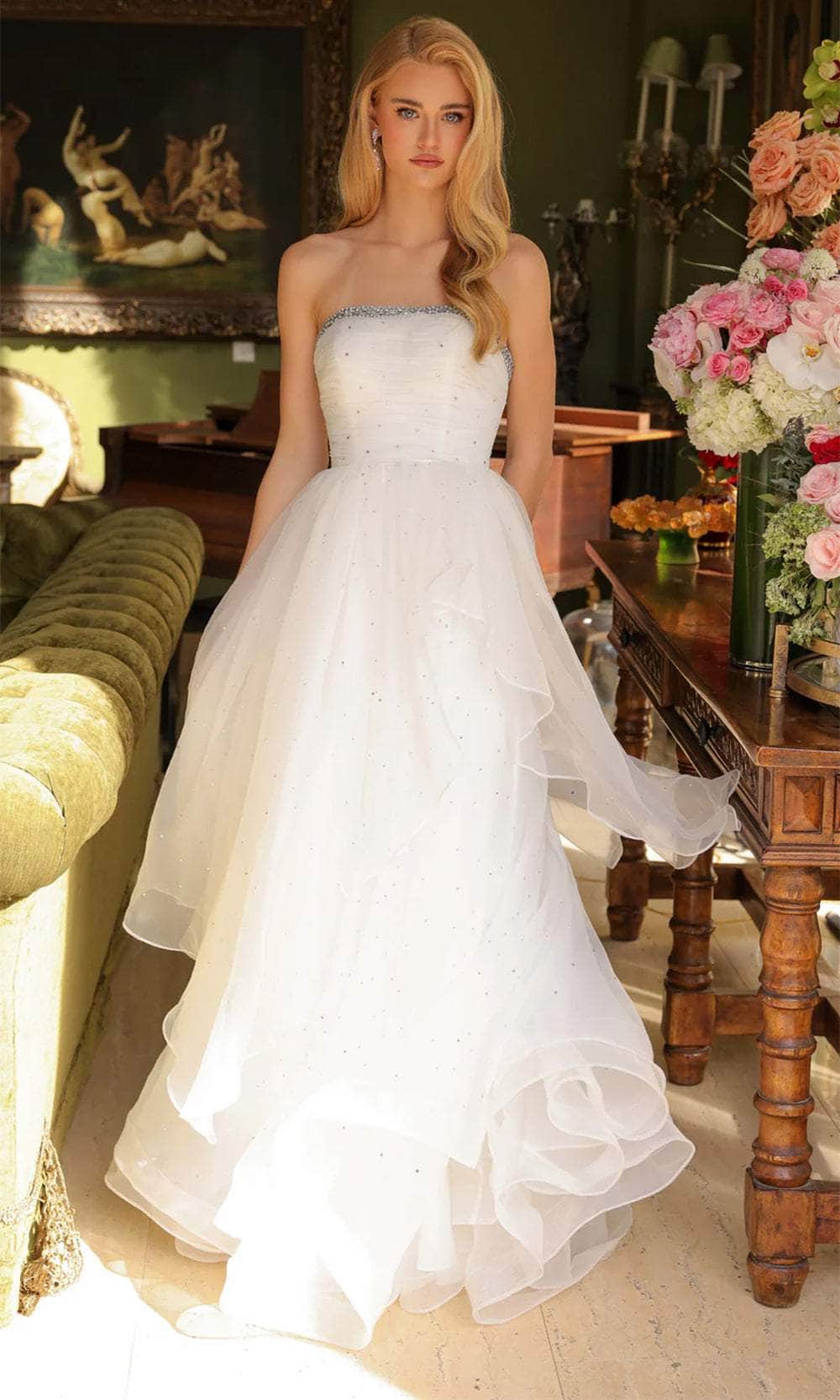 Ava Presley 29524 - Strapless Beaded Prom Gown - Image 8