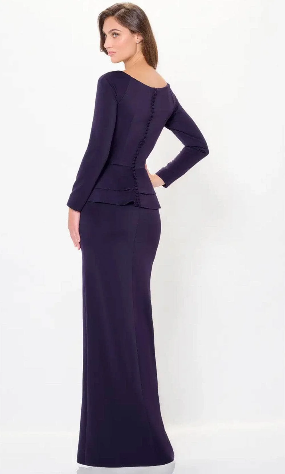 Cameron Blake CB3235 - Structured Peplum Evening Gown - Image 2