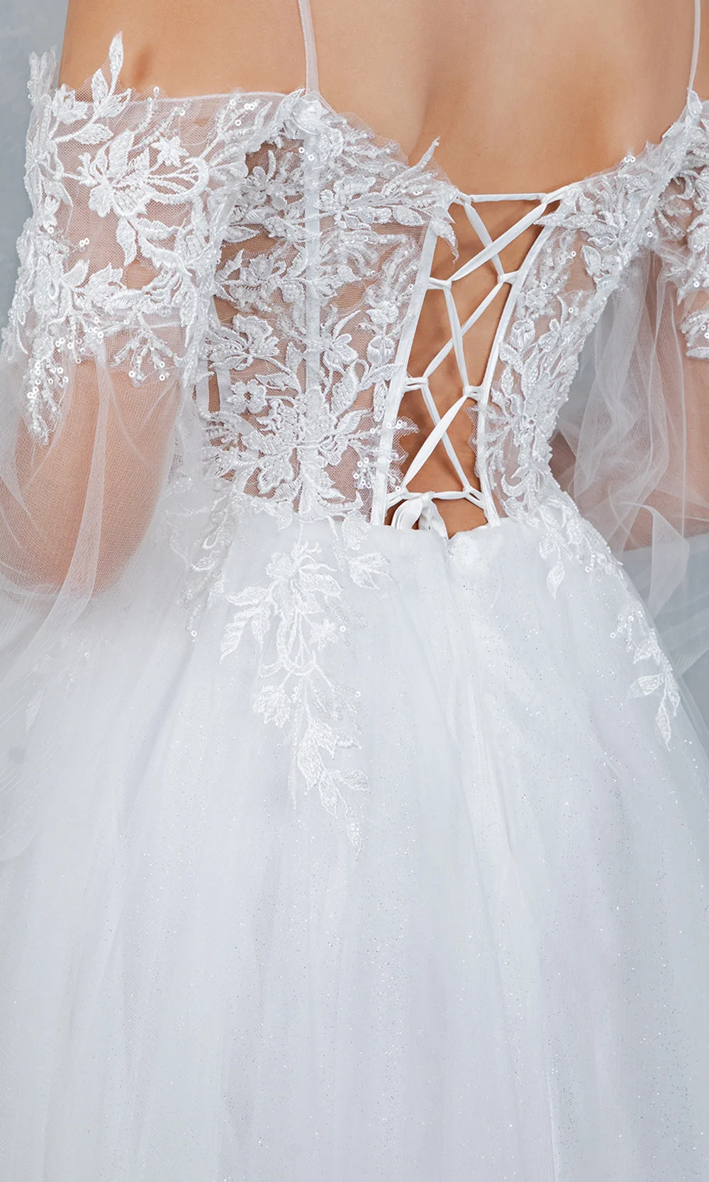 Cinderella Couture 4234 - Embroidered Corset Layered A-Line Gown - Image 8